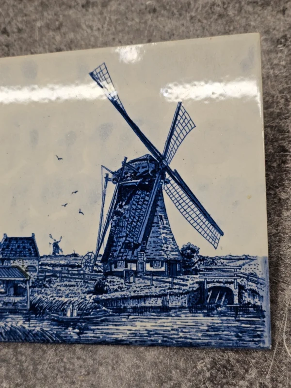 Ceramiczna płytka dekoracyjna wiatrak Delft Made in Holland 15x15 cm