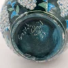 Ręcznie zdobiona ceramiczna cukiernica artystyczna grona winogron sygnowana