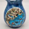 Ceramiczny wazon Golfo di Venezia – włoska pamiątka vintage, ręcznie zdobiony, 19 cm