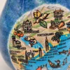 Ceramiczny wazon Golfo di Venezia – włoska pamiątka vintage, ręcznie zdobiony, 19 cm