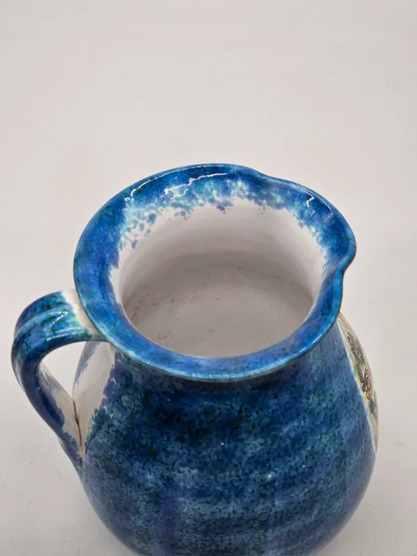 Ceramiczny wazon Golfo di Venezia – włoska pamiątka vintage, ręcznie zdobiony, 19 cm