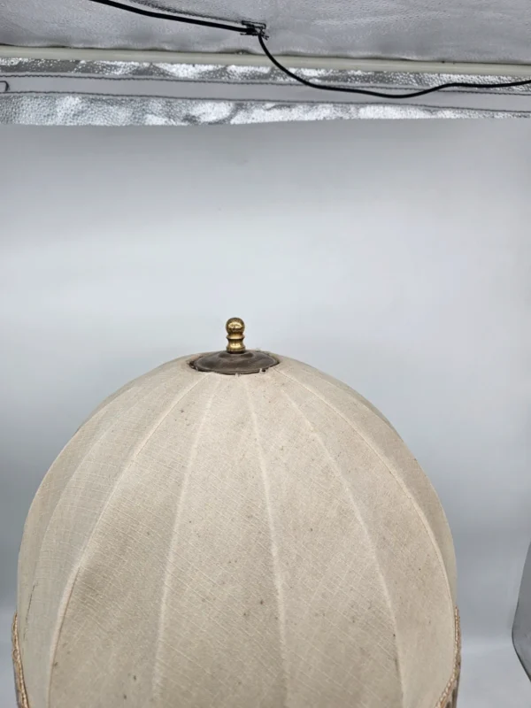Klasyczna lampa stołowa z marmuru i mosiądzu 3-ramienna vintage