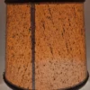 Lampa stołowa ceramiczna vintage z dużym kloszem