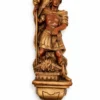 Święty Florian figura ścienna wosk patynowany 45 cm