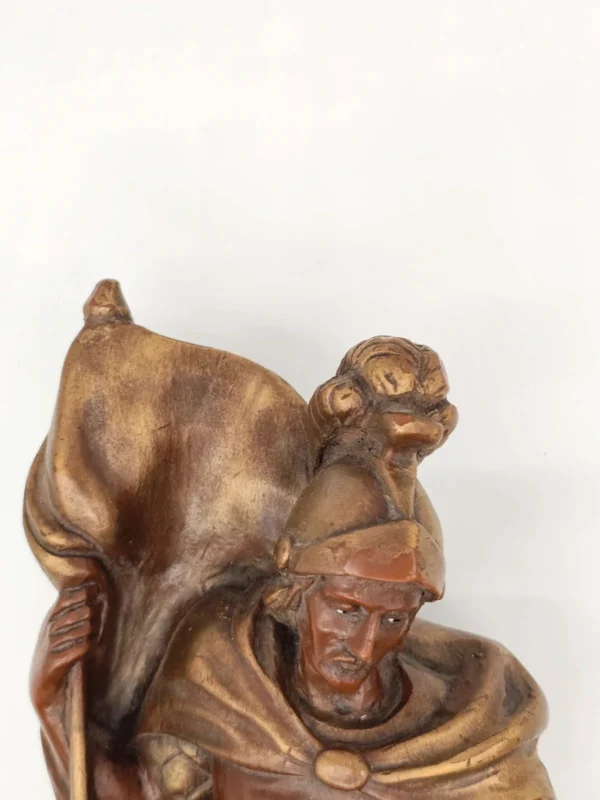 Święty Florian figura ścienna wosk patynowany 45 cm