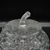 Duża bomboniera szklana z pokrywą szkło tłoczone vintage ok. 5 L