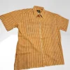Koszula męska vintage ENZO w pasy – 100% bawełna, rozm. L