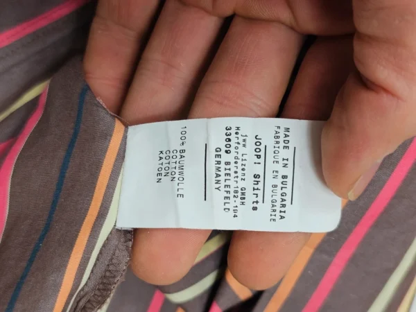 Koszula damska JOOP! w kolorowe pasy, 100% bawełna, rozm. 44