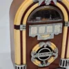 Retro radio Juke Box – dekoracyjne, styl amerykański lat 50., 30×20 cm