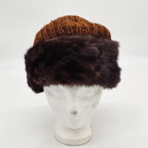 Czapka zimowa z futrzanym obszyciem Berkiner Modelle średnica 22 cm