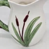 Ceramiczny dzbanek kubek z reliefem kaczki ręcznie zdobiony vintage