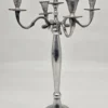 Metalowy świecznik pięcioramienny klasyczny kandelabr 43 cm