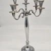 Metalowy świecznik pięcioramienny klasyczny kandelabr 43 cm
