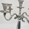 Metalowy świecznik pięcioramienny klasyczny kandelabr 43 cm