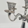 Metalowy świecznik pięcioramienny klasyczny kandelabr 43 cm
