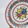 Ręcznie malowany talerz ceramiczny Handarbeit w kwiaty
