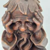 Figura rzeźbiona Austria postać mędrca wosk 32 cm vintage