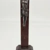 Krzyż stojący z postacią Jezusa drewno metal 33 cm dewocjonalia vintage