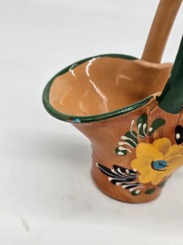 Koszyczek ceramiczny ręcznie malowany vintage 1984
