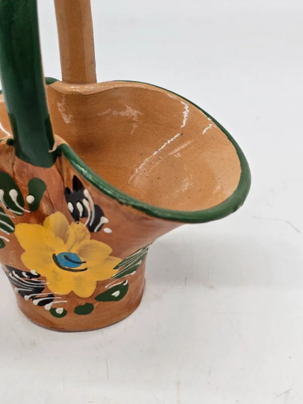 Koszyczek ceramiczny ręcznie malowany vintage 1984