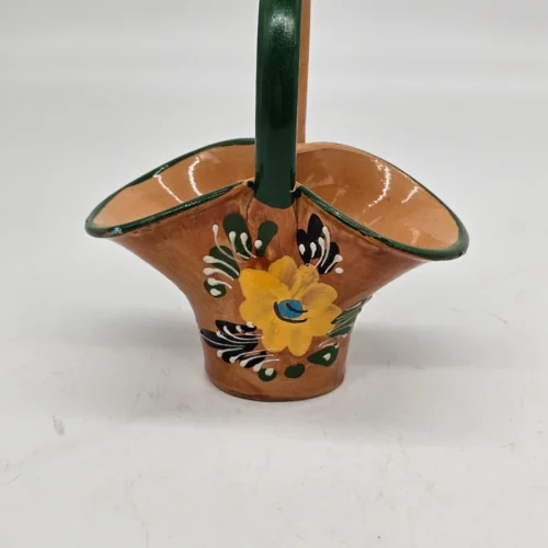 Koszyczek ceramiczny ręcznie malowany vintage 1984