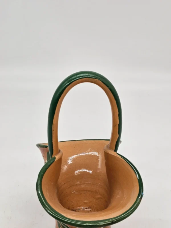 Koszyczek ceramiczny ręcznie malowany vintage 1984