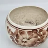 Zestaw dwóch osłonek ceramicznych vintage – motyw kwiatowy