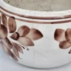 Zestaw dwóch osłonek ceramicznych vintage – motyw kwiatowy