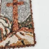 Mozaika kamienna z krzyżem dekoracja ścienna 13×24 cm