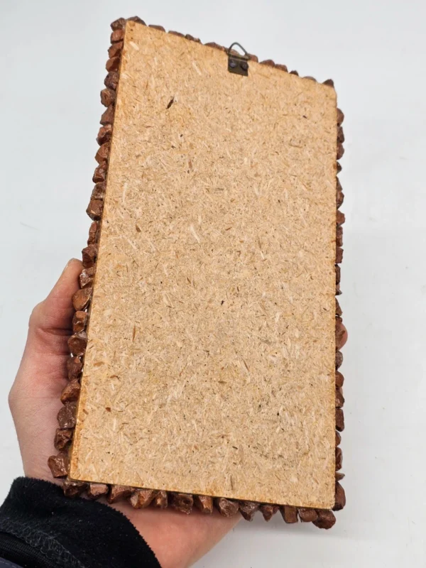 Mozaika kamienna z krzyżem dekoracja ścienna 13×24 cm