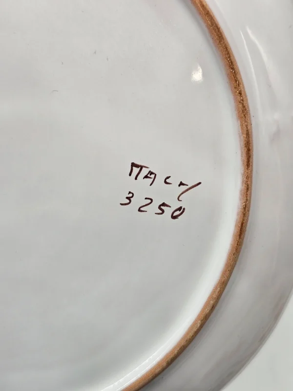 Ręcznie malowane talerze sekcyjne antipasti handmade Italy komplet 3 sztuki