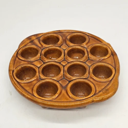 Vintage ceramiczna podstawka do jajek – 23 cm
