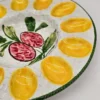 Ceramiczny talerz do serwowania jajek na miękko lub przystawek, ceramika użytkowa handmade.