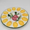 Ceramiczny talerz do serwowania jajek na miękko lub przystawek, ceramika użytkowa handmade.
