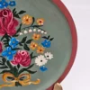 Ręcznie malowany talerz dekoracyjny folk kwiaty 20 cm