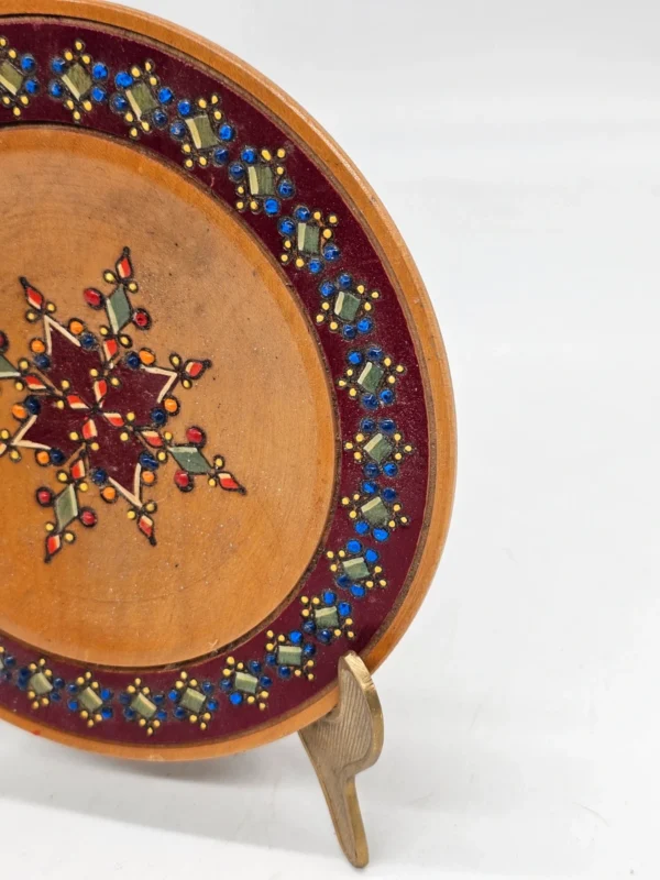 Ręcznie malowany talerz dekoracyjny folk P.H.U. Folklor 19 cm