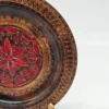 Ręcznie rzeźbiony talerz drewniany folk P.H.U. Folklor 24 cm