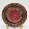 Ręcznie rzeźbiony talerz drewniany folk P.H.U. Folklor 24 cm