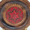 Ręcznie rzeźbiony talerz drewniany folk P.H.U. Folklor 24 cm