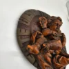 Anioł grający na mandolinie plakieta ścienna wosk artystyczny Bayerischer Wald handmade 29 cm