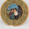 Erste Liebe duża plakieta ścienna wosk artystyczny relief 42 cm
