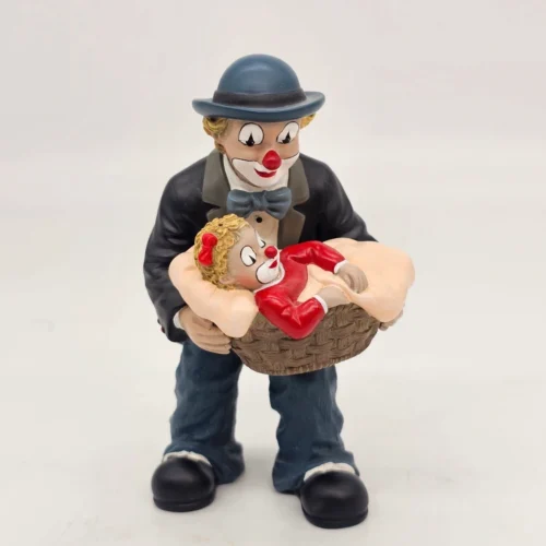 Figurka klauna z dzieckiem Gilde Clowns Club 15 cm dekoracja kolekcjonerska
