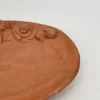 Ręcznie robiona ceramiczna patera z reliefem róż 35x25