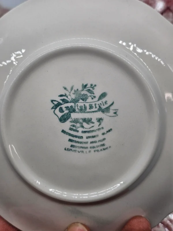 Zestaw herbaciany Cumberland England – ceramika vintage, pejzaż, 5 osób