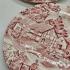 Zestaw herbaciany Cumberland England – ceramika vintage, pejzaż, 5 osób