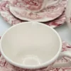 Zestaw herbaciany Cumberland England – ceramika vintage, pejzaż, 5 osób