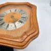 Zegar ścienny IKA Quartz drewniana obudowa vintage 27×31 cm
