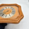 Zegar ścienny IKA Quartz drewniana obudowa vintage 27×31 cm