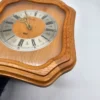 Zegar ścienny IKA Quartz drewniana obudowa vintage 27×31 cm