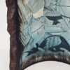 Ceramiczna ikona Święty Jerzy walczący ze smokiem ręcznie wykańczana